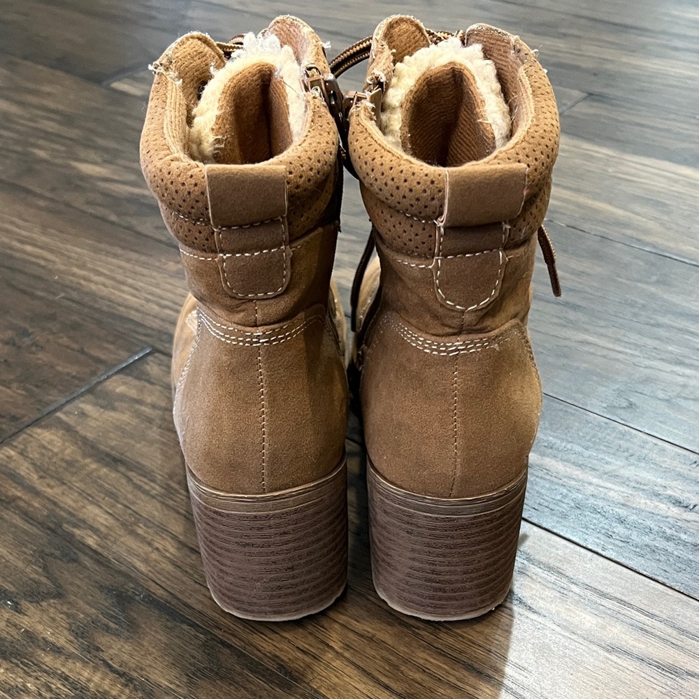 Jellypop Brown Lace Up Boots - Picture 6 of 8